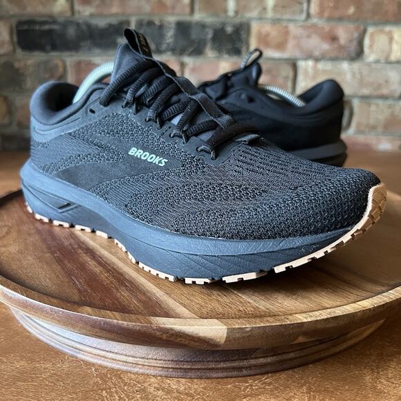 Brooks Revel 7 1204241B072 Black Running Shoes Sneakers Women's Size 9 - Picture 2 of 16